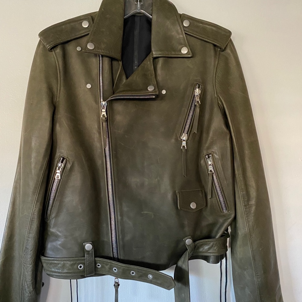 UNRAVEL PROJECT MOTO LEATHER JACKET